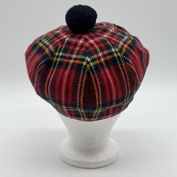 Glen Appin of Scotland Harris Tweed Flat Cap Royal Stewart Tartan Plaid Size M - Picture 6 of 8
